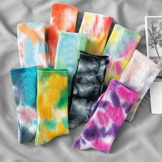 Alpha Cotton Tie-Die Socks