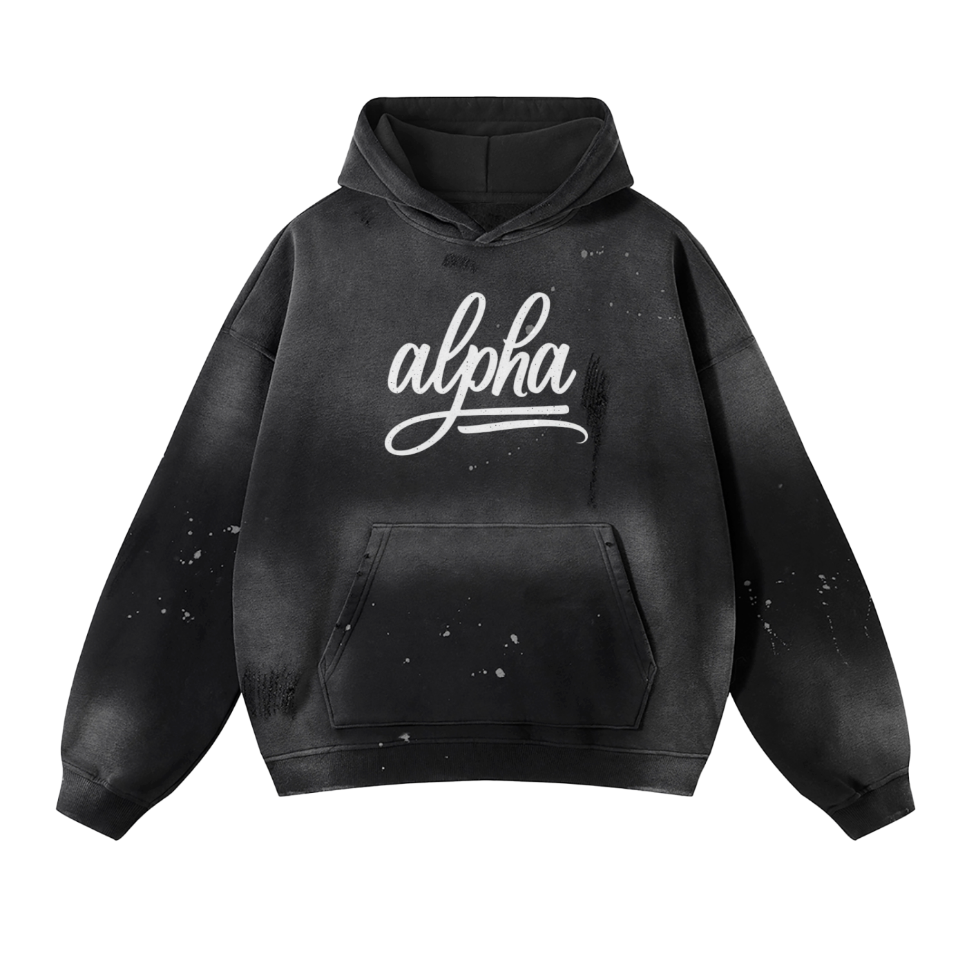 Alpha Frayed Hoodie